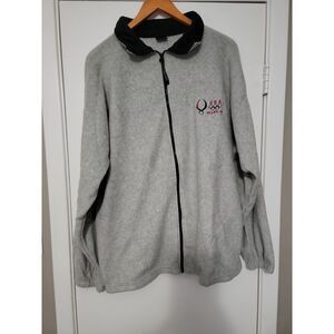 Beijing Olympics 2008 USA Fleece Jacket‎ Full Zip Gray Mens Size 2Xl Team USA